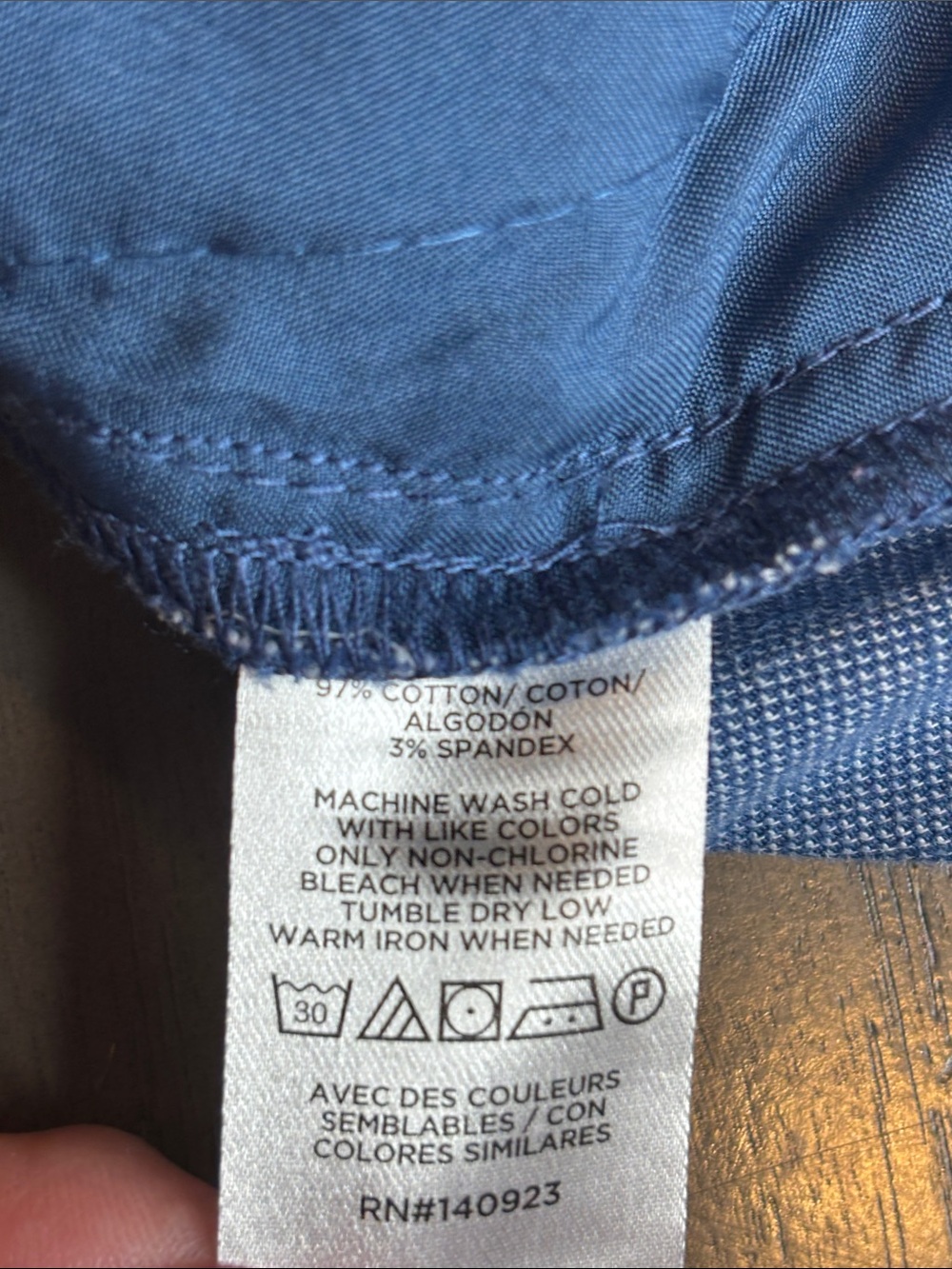 πLOFT Riviera Slim Straight Dress Pants Womens 2 Chambray Blue Stretch Cottonπ - Picture 7 of 13